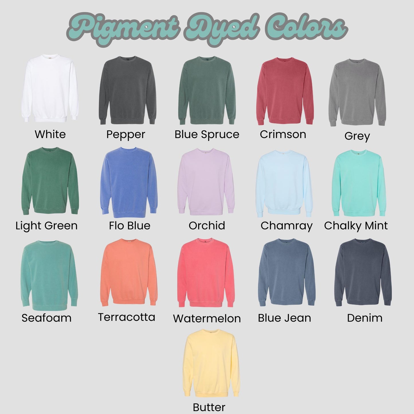 Embroidered Lobster Crewneck Sweatshirt: Pigment-Dyed Coastal Style