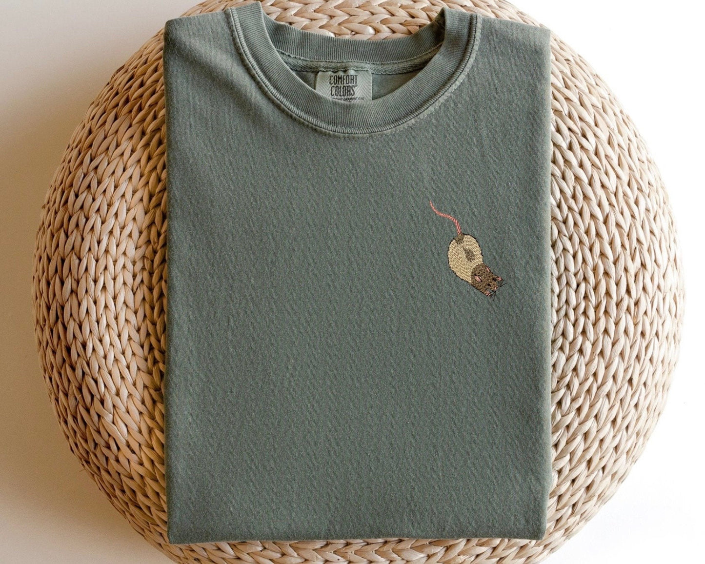 Embroidered Fancy Rat T-Shirt: Rat Lovers Tee