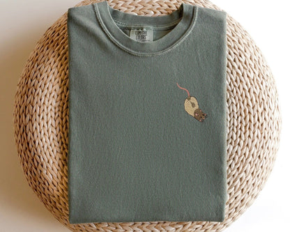Embroidered Fancy Rat T-Shirt: Rat Lovers Tee
