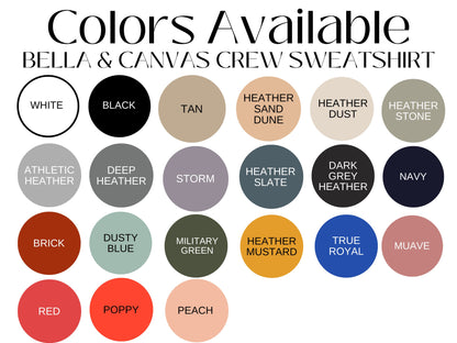 Embroidered Kiwi Sweatshirt: Bella Canvas Crewneck, Fruit Lover Gift