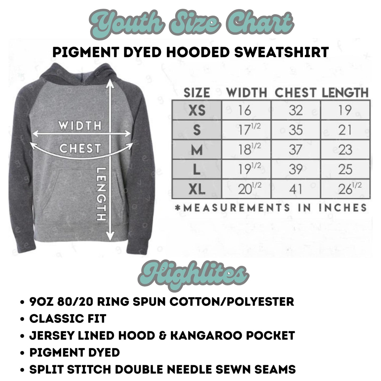 Youth Unisex Embroidered Jack O' Lantern Face Hoodie: Pigment Dyed Halloween Pullover