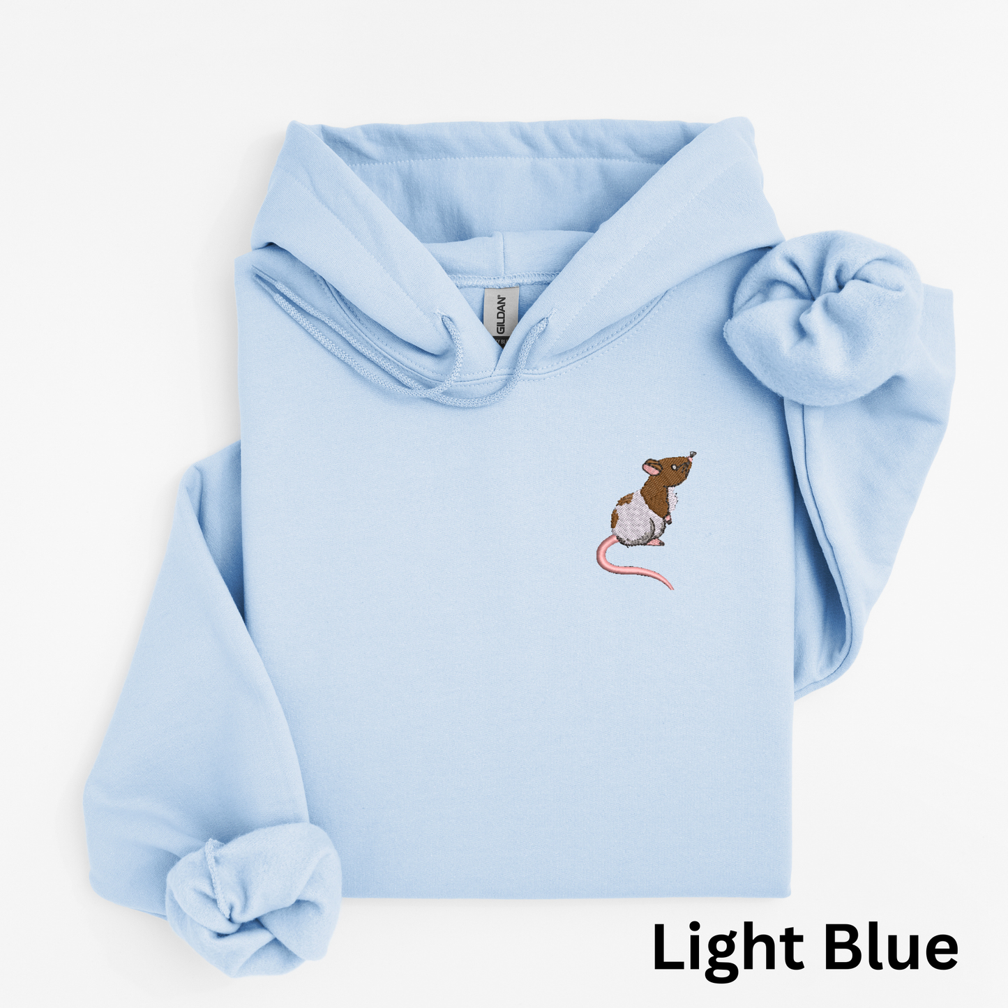 Embroidered Rat Hoodie: Exotic Pet Sweatshirt, Rat Lover Gift