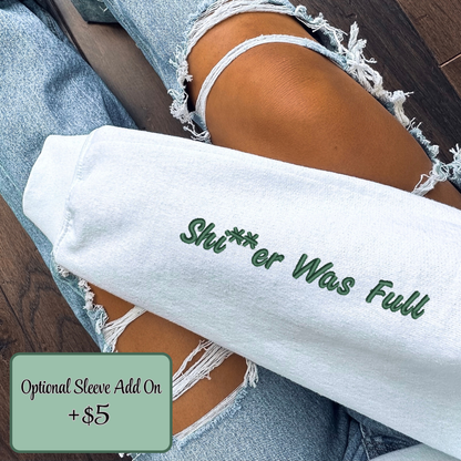 Embroidered Christmas Vacation Pigment Dyed Crewneck Sweatshirt: Cousin Eddie Pullover