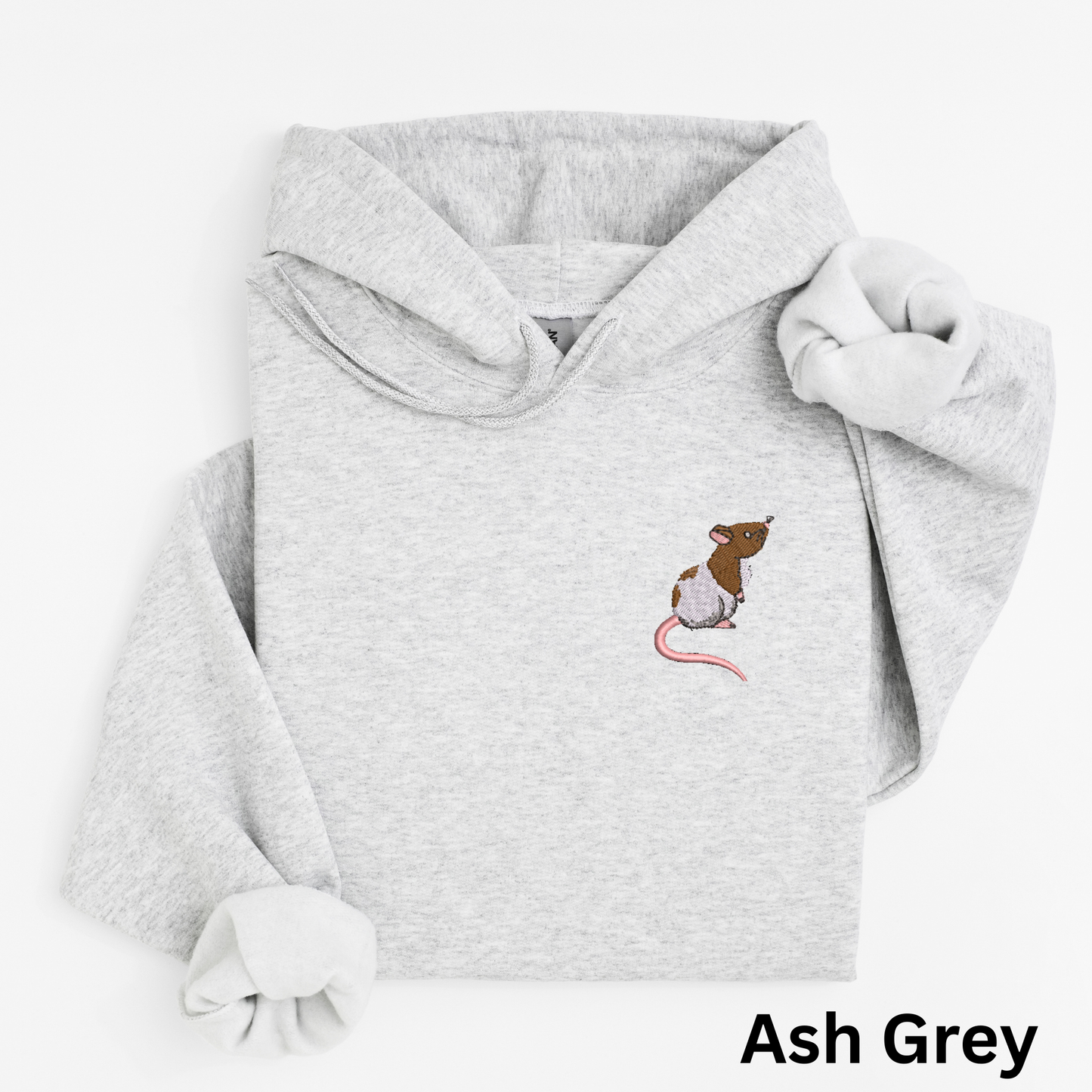 Embroidered Rat Hoodie: Exotic Pet Sweatshirt, Rat Lover Gift