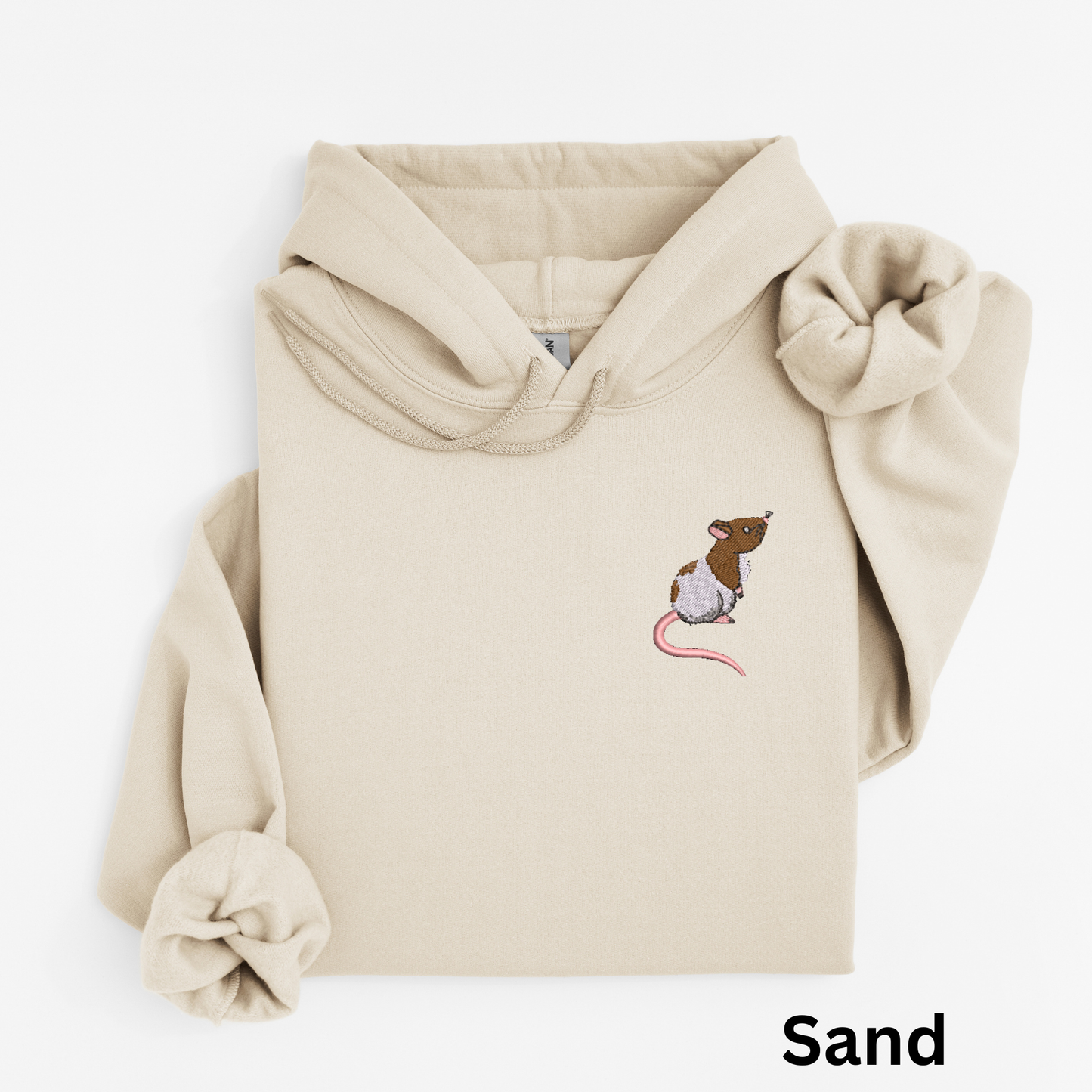 Embroidered Rat Hoodie: Exotic Pet Sweatshirt, Rat Lover Gift