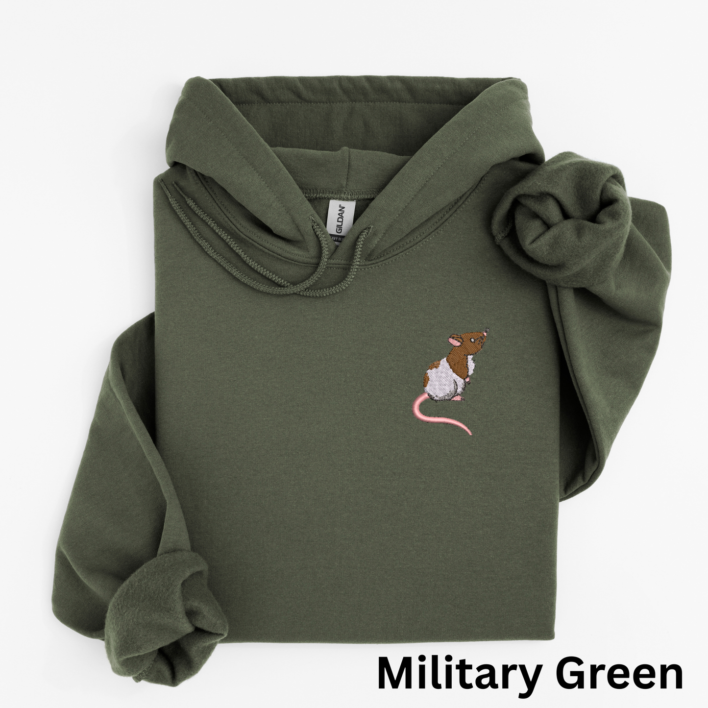Embroidered Rat Hoodie: Exotic Pet Sweatshirt, Rat Lover Gift