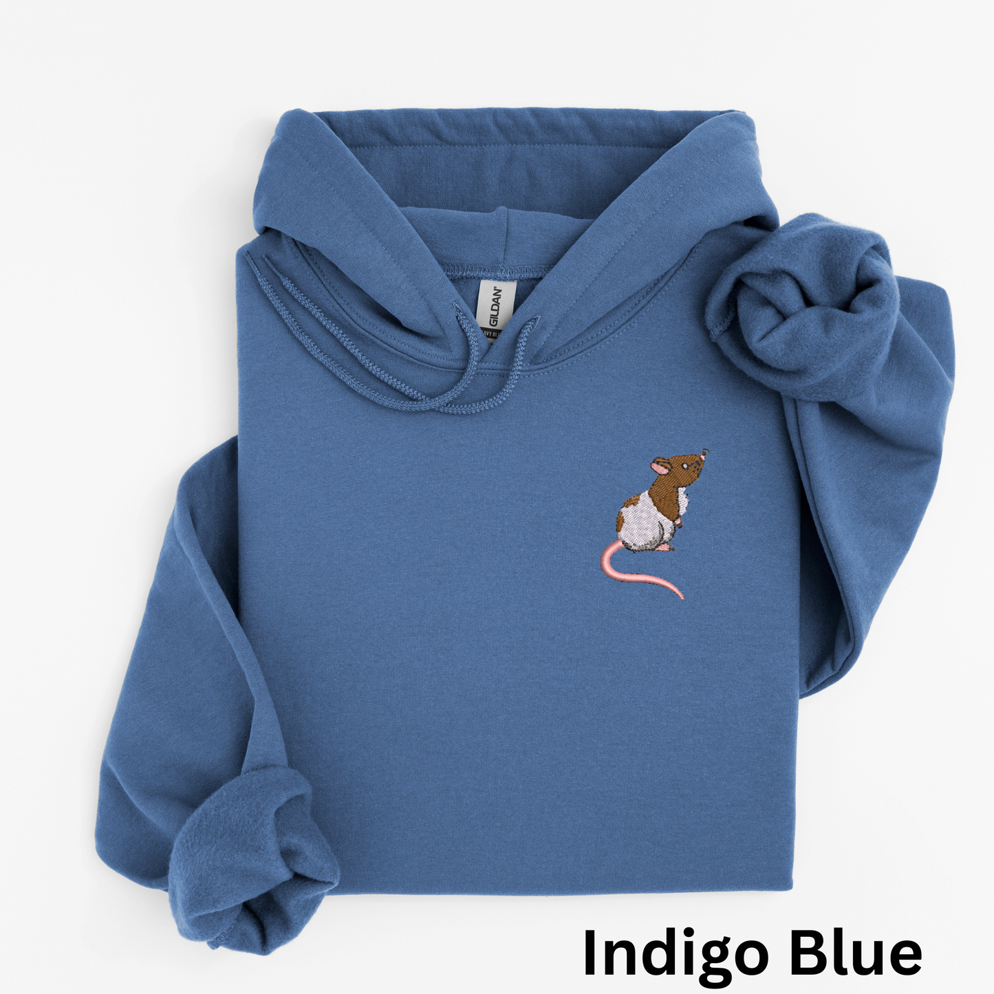 Embroidered Rat Hoodie: Exotic Pet Sweatshirt, Rat Lover Gift