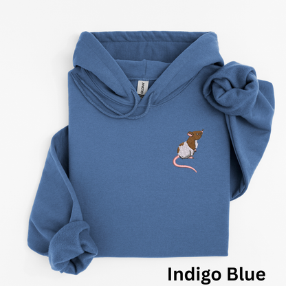 Embroidered Rat Hoodie: Exotic Pet Sweatshirt, Rat Lover Gift