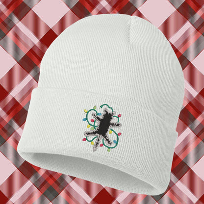 Electrocuted Cat Christmas Beanie: Funny Holiday Movie Knit Hat