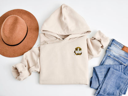 Embroidered Guinea Pig Hoodie: Exotic Pet Sweatshirt