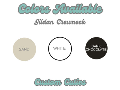 Embroidered Iced Coffee Sweatshirt: Varsity Crewneck