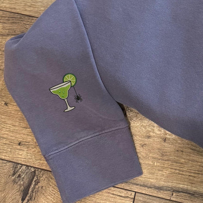 Practical Magic Sweatshirt: Embroidered Midnight Margaritas Crewneck