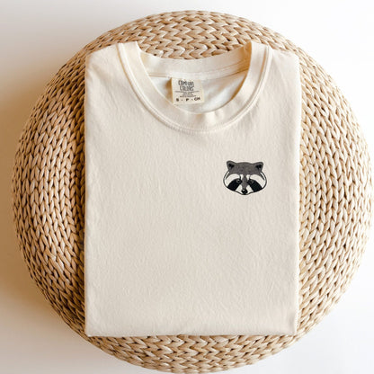 Embroidered Raccoon T-shirt - Comfort Colors Trash Panda Tee