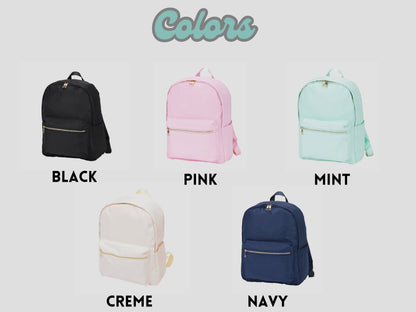 Embroidered Strawberry Backpack: Trendy School Book Bag