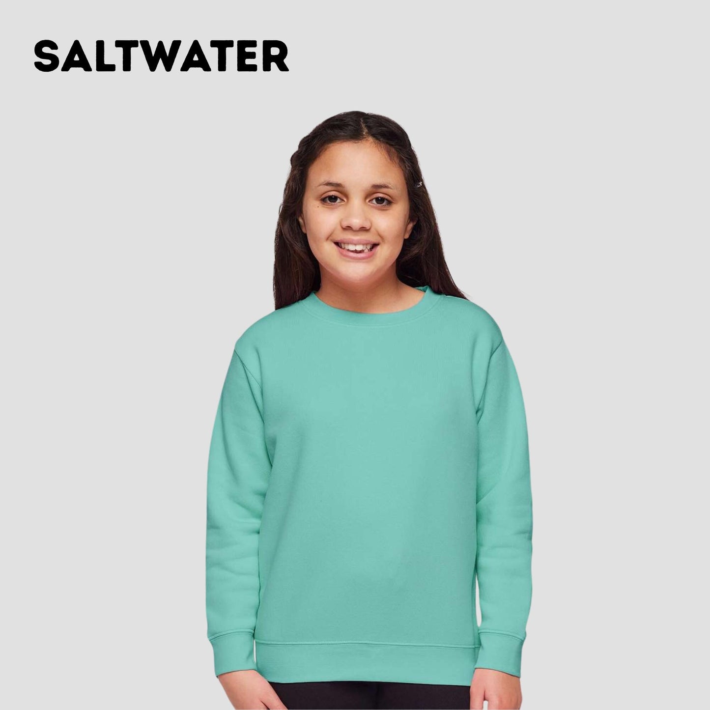 Youth Unisex "Choose Your Design" Embroidered LAT Crewneck Sweatshirt: Personalized Kids Pullover