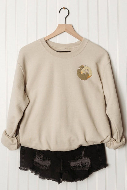 Embroidered Cuddling Rats Sweatshirt