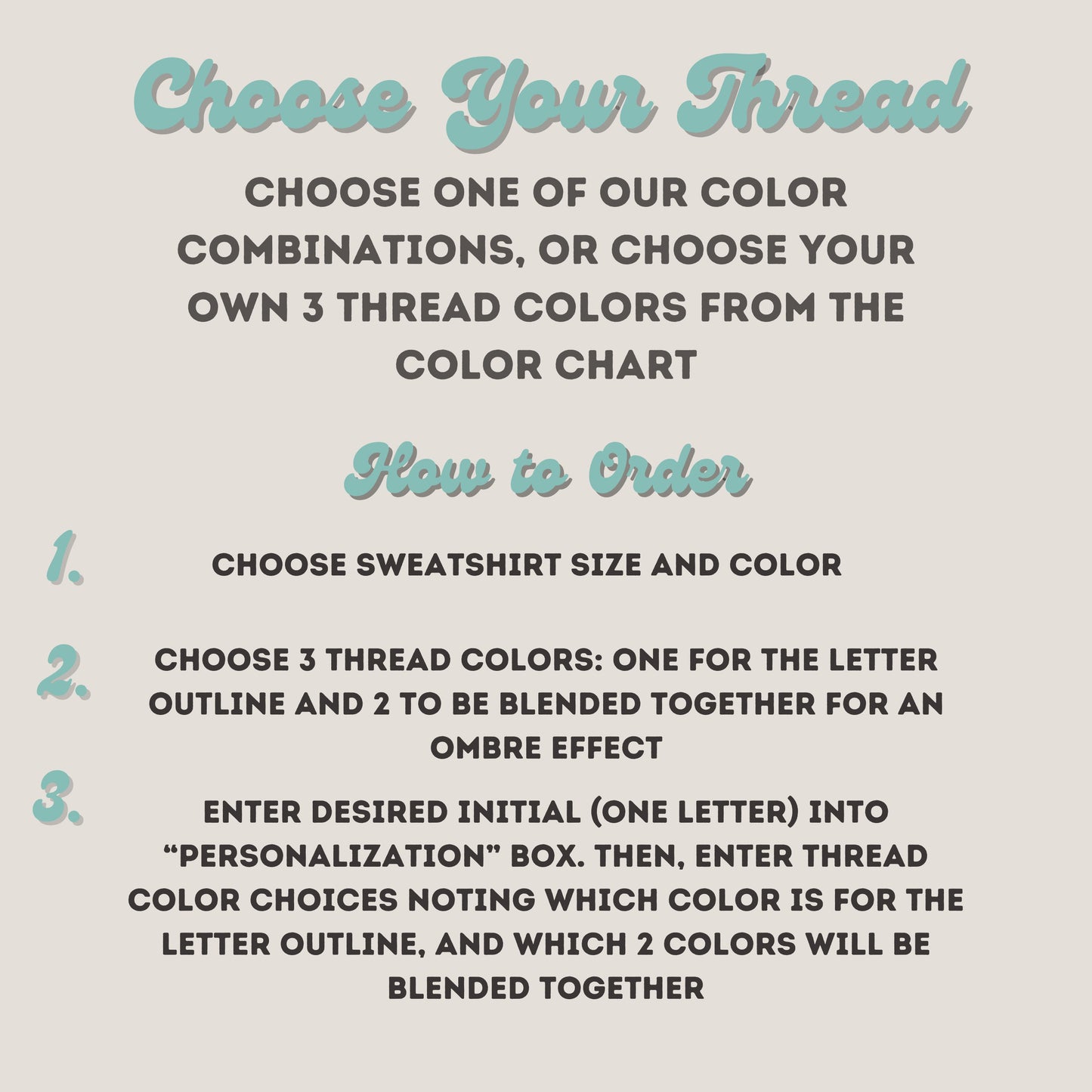 Toddler and Youth Unisex Embroidered Ombre Monogram Kids Sweatshirt: Personalized Initial Pullover