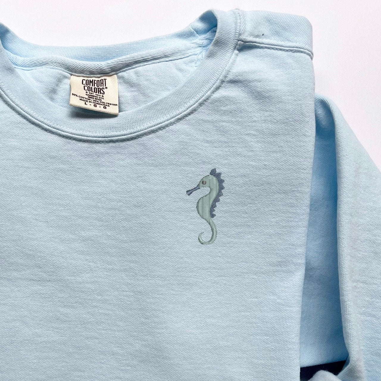 Embroidered Seahorse Sweatshirt