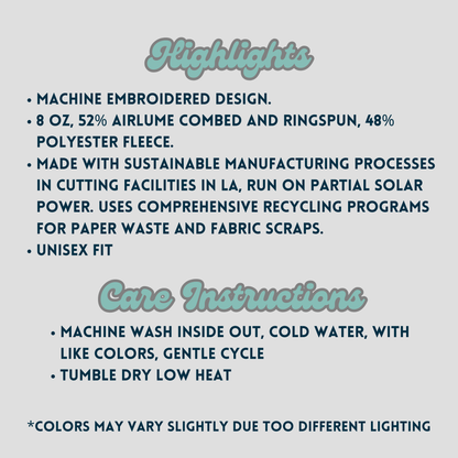 Embroidered Labrador Retriever Sponge Fleece Crewneck Sweatshirt: Choose Your Labrador's Coat Color