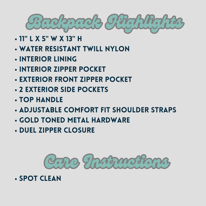 Embroidered Flamingo Backpack: Tropical School Bag