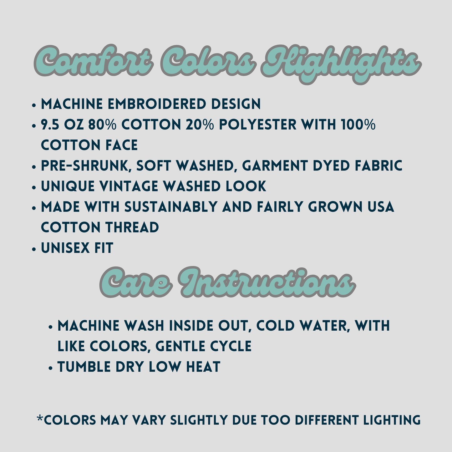 Embroidered Ladybug Sweatshirt: Comfort Colors Garment-Dyed Sweater