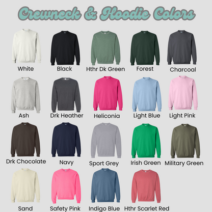 Embroidered Witch Sweatshirt: Crescent Moon Halloween Pullover