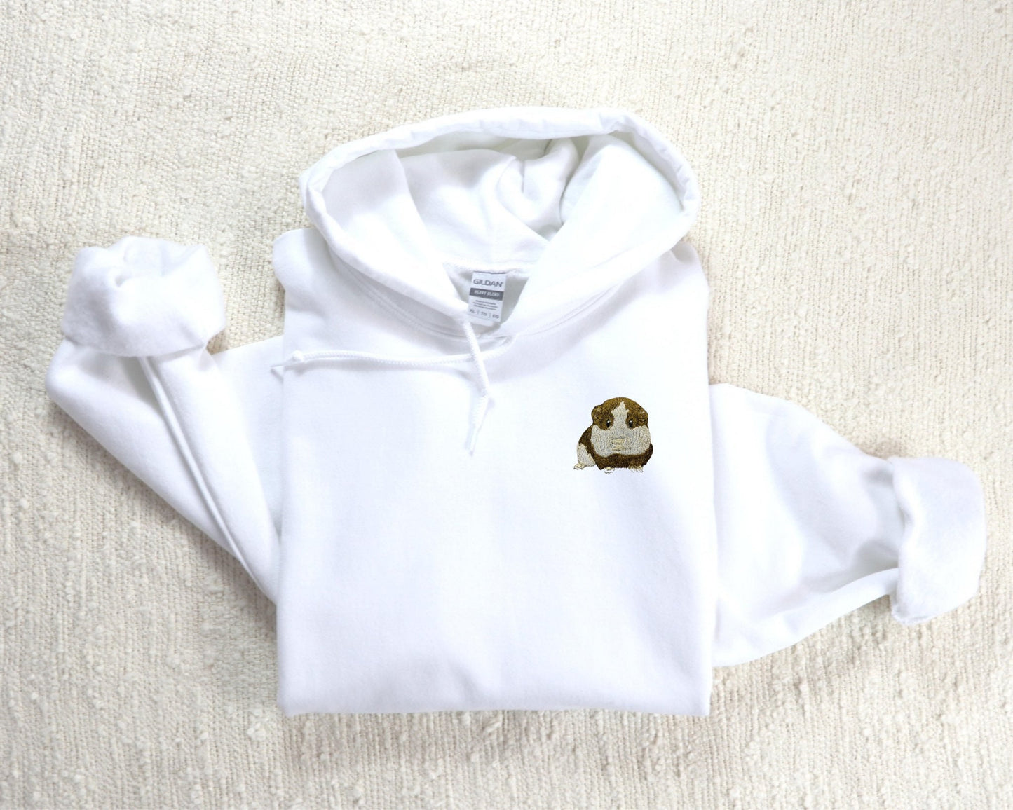 Embroidered Guinea Pig Hoodie: Exotic Pet Sweatshirt