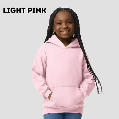 Youth Unisex Embroidered "Choose Your Own Design" Hoodie: Children's Personalized Gildan Pullover