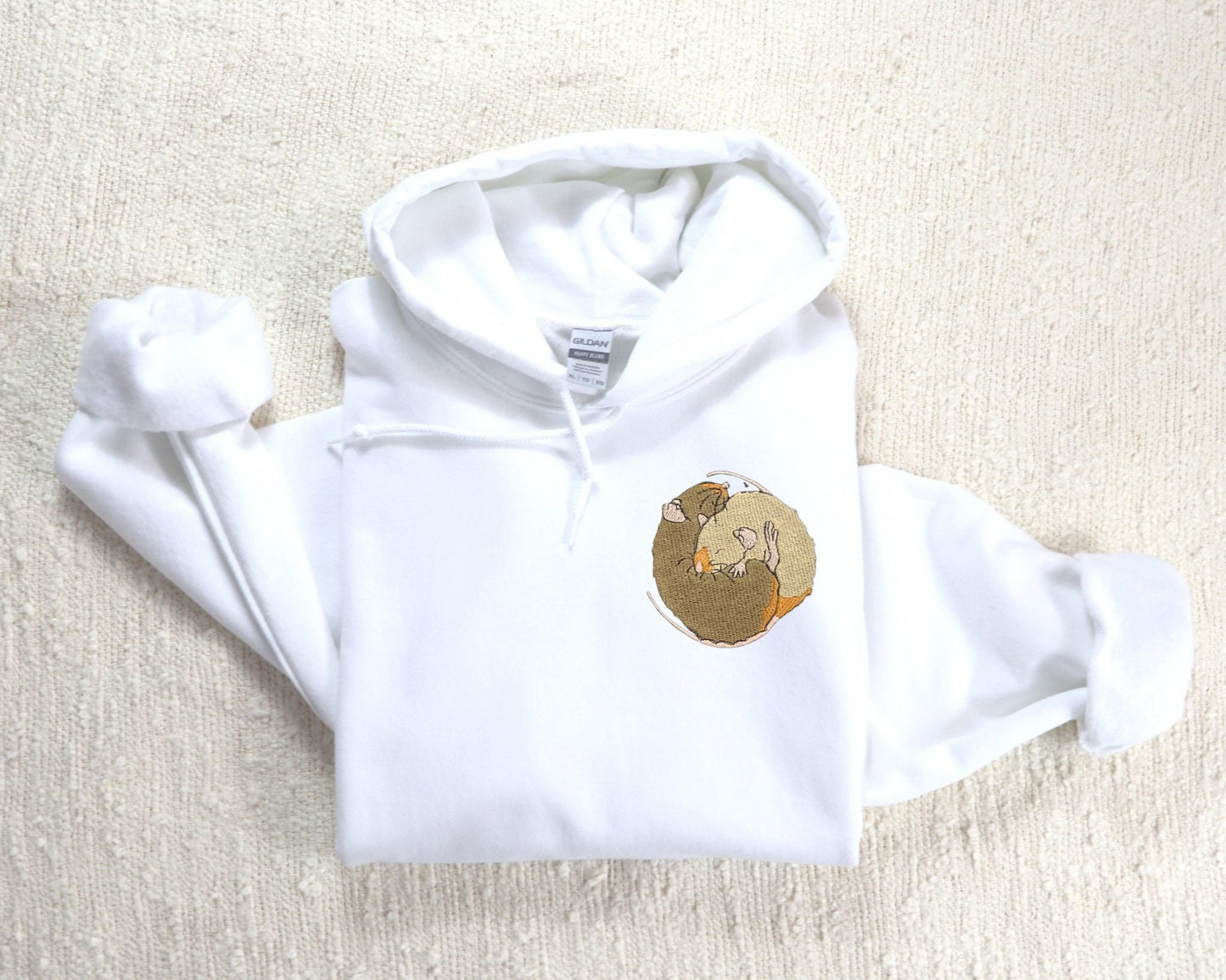 Embroidered Rat Hoodie: Personalized Pet Sweatshirt