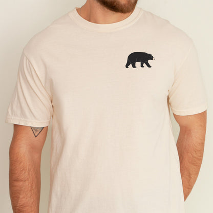 Embroidered Black Bear Unisex T-shirt: Wildlife Hunting Tee