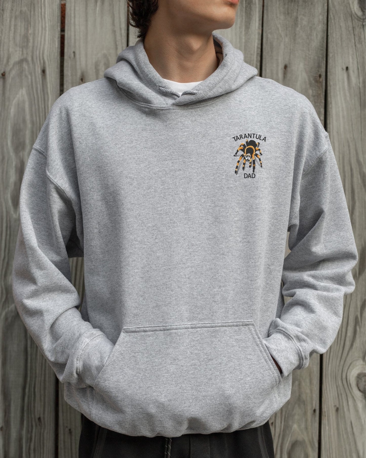 Embroidered 3D Tarantula Mom/Dad Hoodie - Spider Lover Unisex Shirt