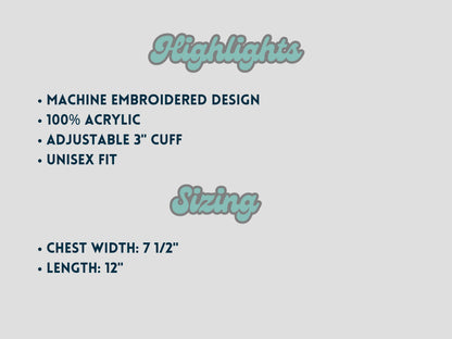 Embroidered Pumpkin Face Beanie: Knit Halloween Jack O Lantern Skull Cap