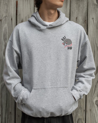 Embroidered Rat Mom or Rat Dad Hoodie: Fancy Rat Lover Sweatshirt