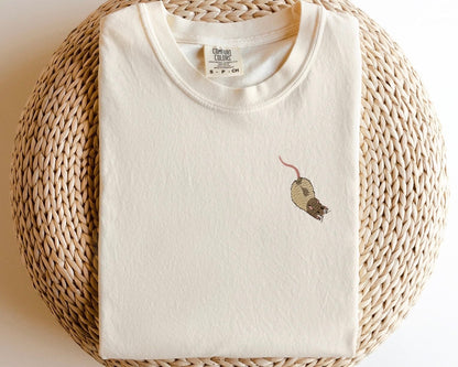 Embroidered Fancy Rat T-Shirt: Rat Lovers Tee