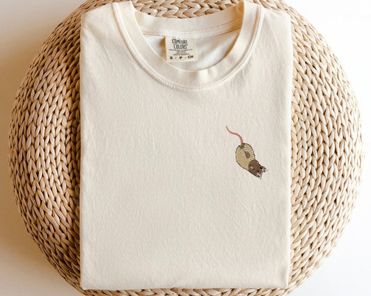 Embroidered Fancy Rat T-Shirt: Rat Lovers Tee
