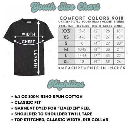 Youth Unisex "Choose Your Design" Embroidered T-Shirt: Personalized Pigment-Dyed Tee