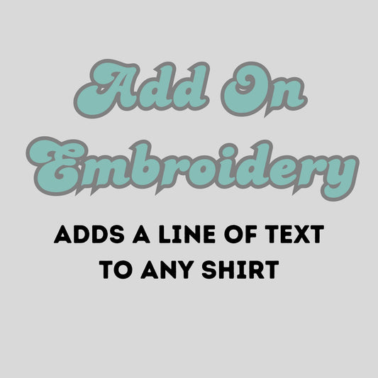Add a Line of Text to any Shirt