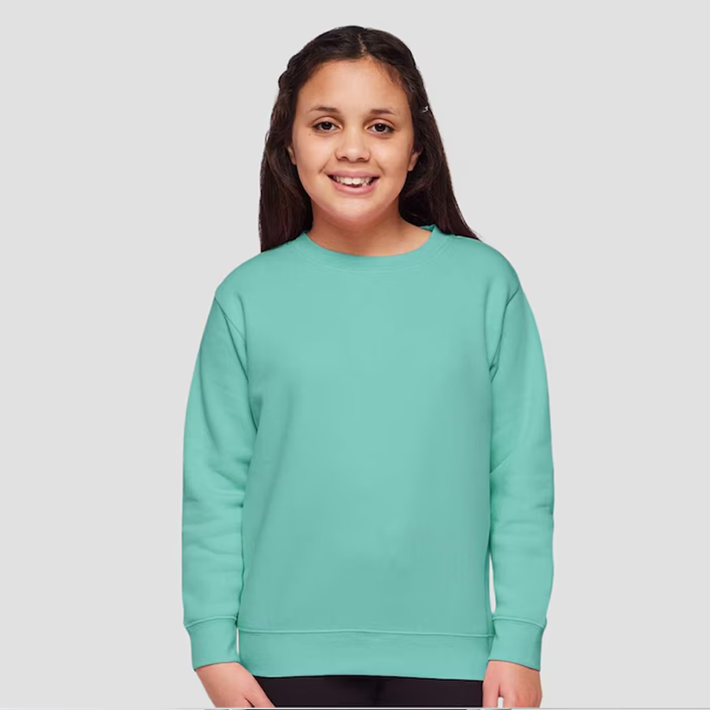 Youth Unisex "Choose Your Design" Embroidered LAT Crewneck Sweatshirt: Personalized Kids Pullover