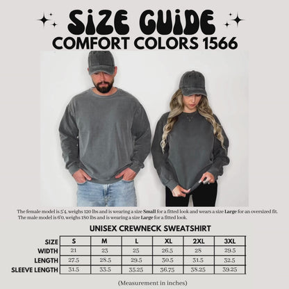 Embroidered Lacey Boo Crewneck Sweatshirt: Pigment Dyed Halloween Coquette Sweater